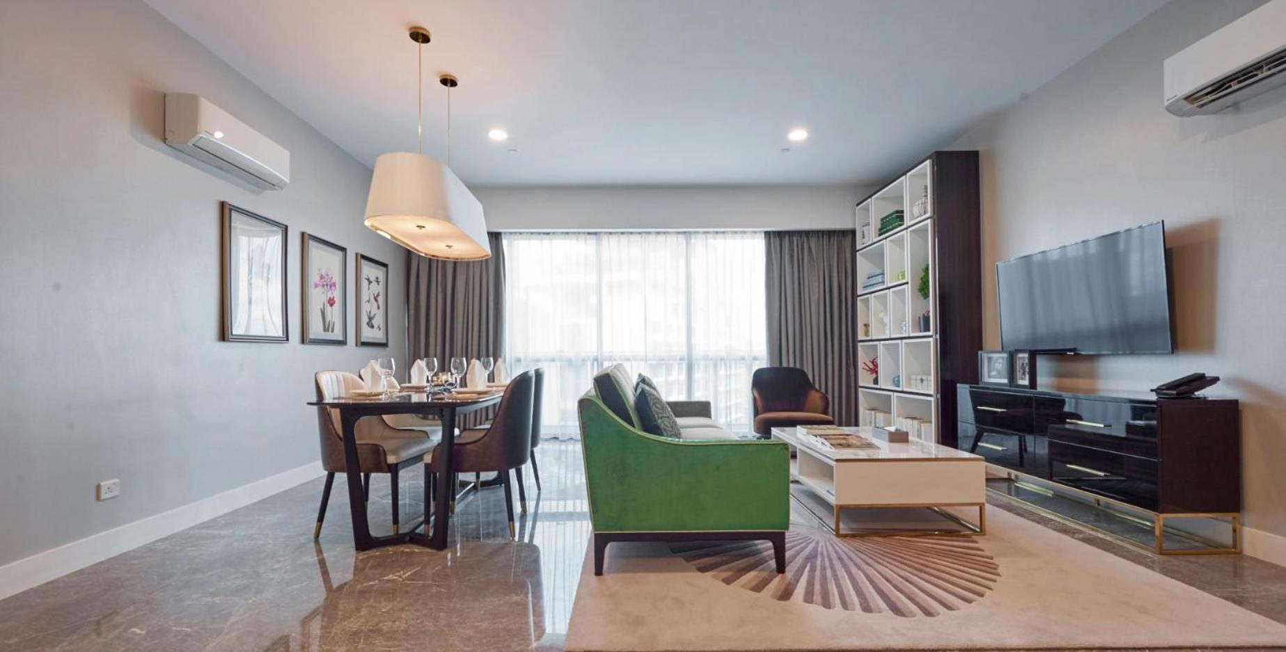 קואלה לומפור The Face Style Hotel מראה חיצוני תמונה A living room in a condominium