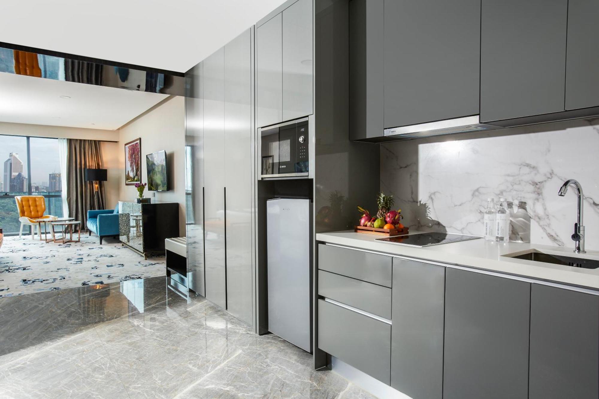 קואלה לומפור The Face Style Hotel מראה חיצוני תמונה A 3D rendering of a kitchen